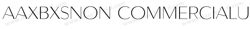 AaXBXSNon CommercialUse字体转换